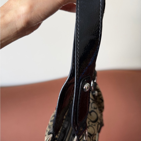 Guess Bolsa LA Black and Brown Shoulder Bag - Picture 5 of 7
